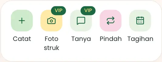 Tombol aksi cepat