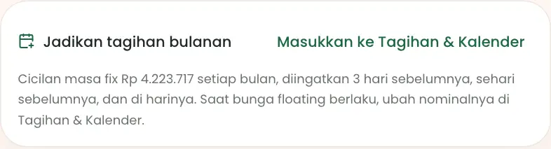 Kotak jadikan tagihan bulanan